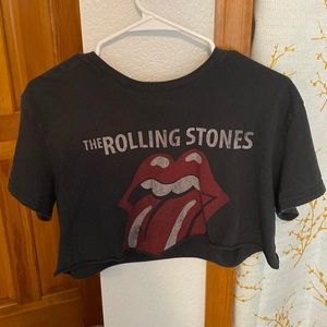 Target cropped Rolling Stones crop top